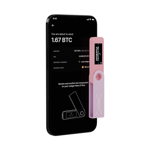 Ledger Nano S Plus - Pastel Pink